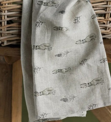 Botanical Linen Tea Towel