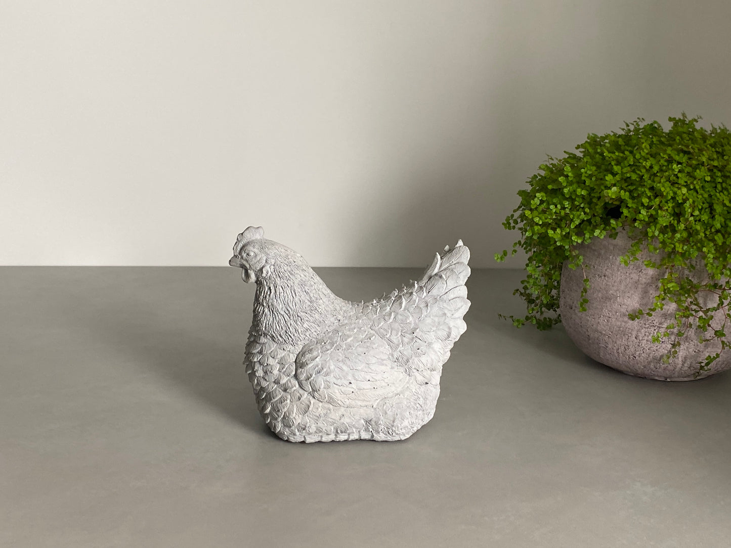 Wilde & Co Handmade Concrete Chicken