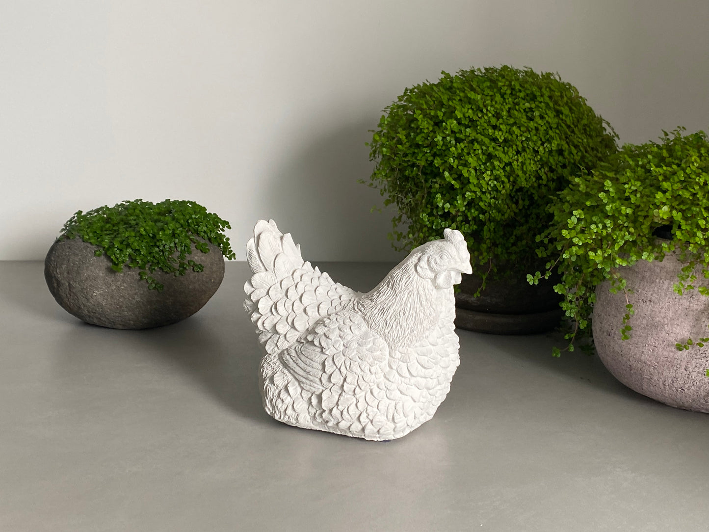 Wilde & Co Handmade Concrete Chicken