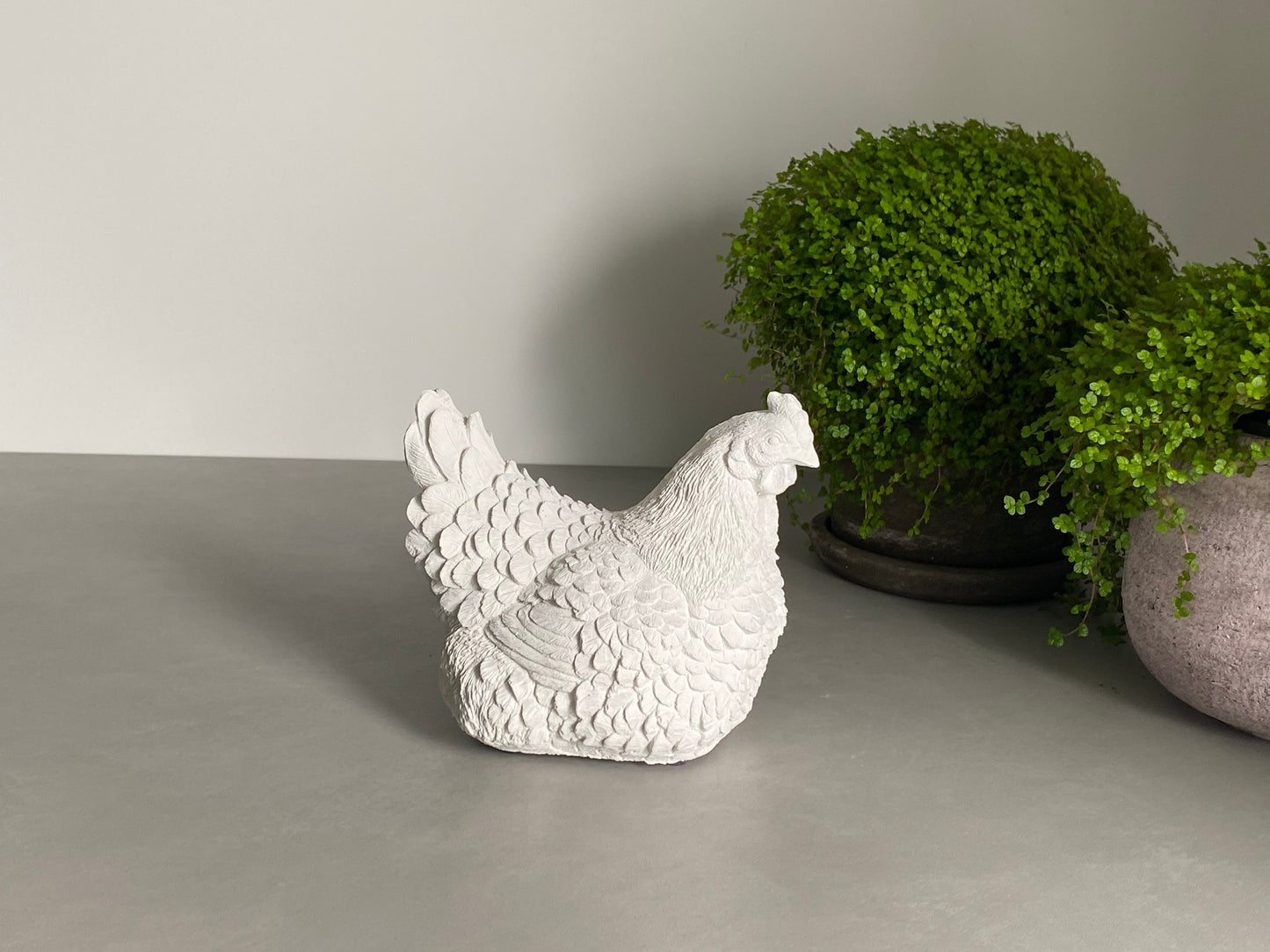 Wilde & Co Handmade Concrete Chicken