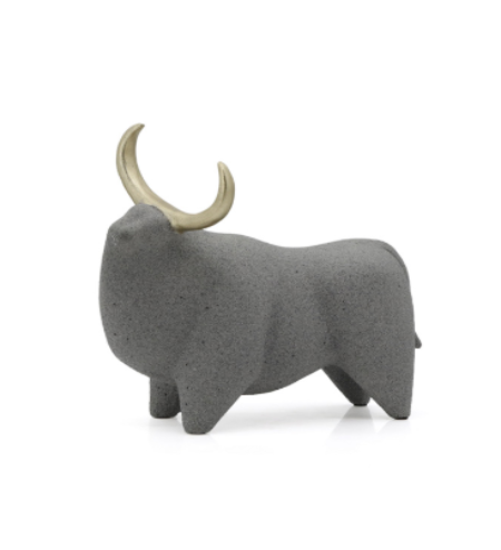 Grey and Gold Bull