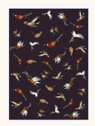 Pheasant and Duck Fine Art NZ Tea Towel