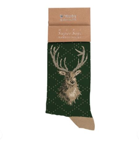 Wrendale Men's Socks Portrait of a Stag