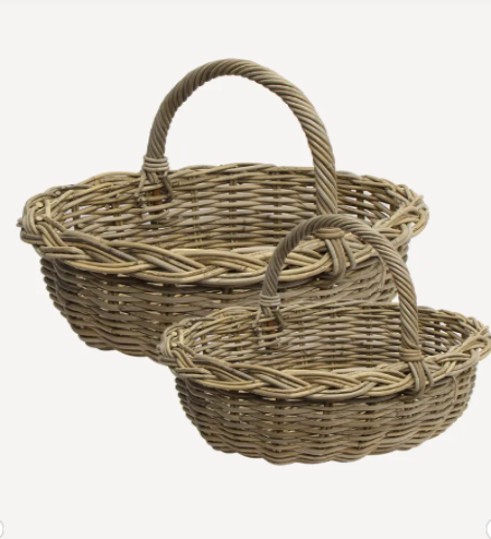 Grove Oval Harvest Basket Small