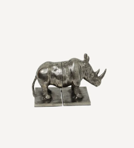 Rhino Book Ends