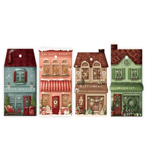 The Christmas Village - Gift Tags - Set of Four