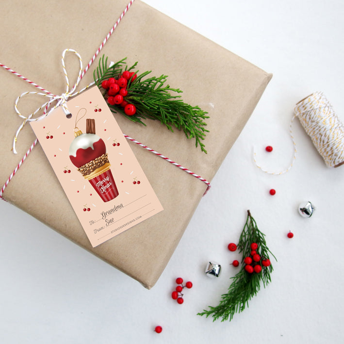 Patterns of Christmas - Gift Tags - Set of Eight