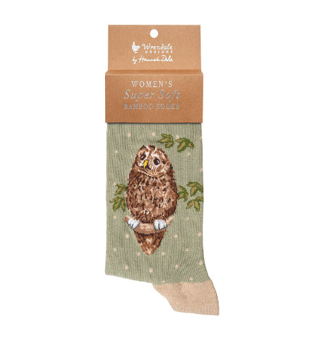 Wrendale Womans Socks - Tree Tops Owl
