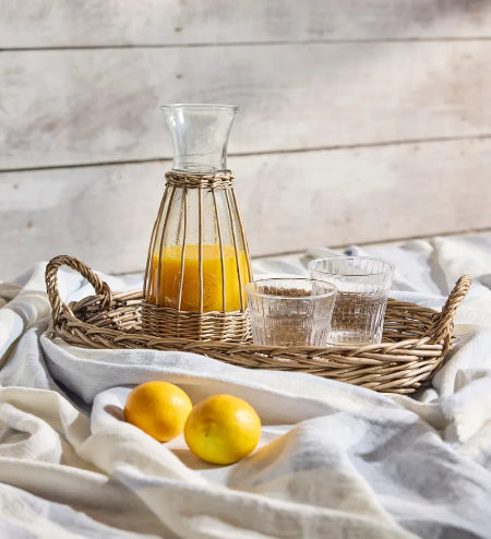 Riviera Oval Wicker Tray - Small