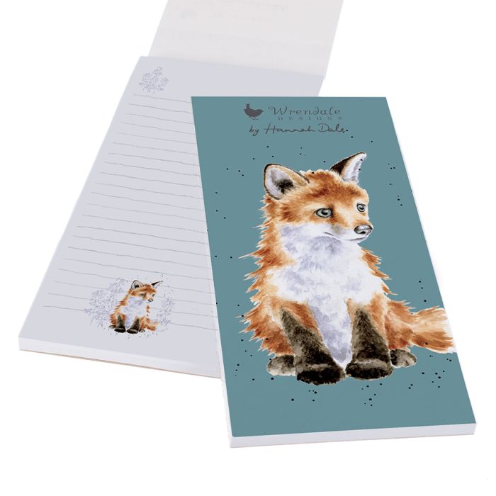Wrendale Designs Magnetic Notepad - Contemplation Fox
