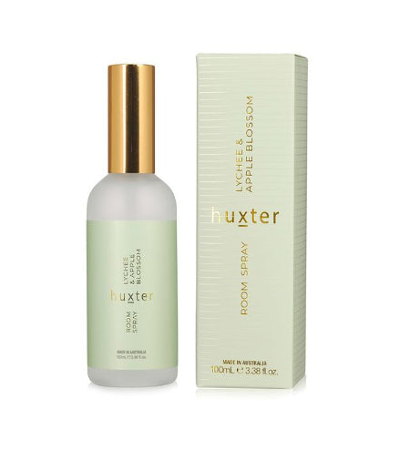 Huxter Room Spray 100ml Boxed - Green - Lychee & Apple Blossom