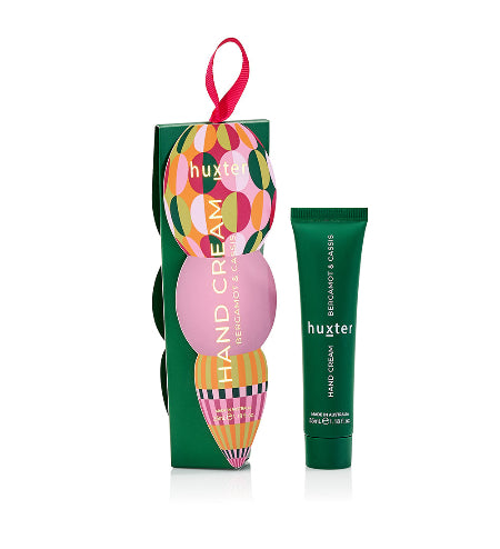 Hanging 35ml Hand Cream - Green - Circles - Adorned Xmas - Bergamot & Cassis