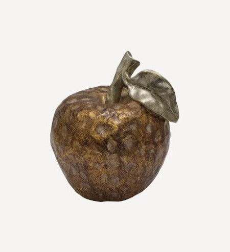 Gold Apple Ornament - Large