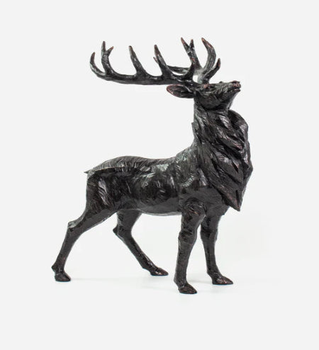 Black Stag Heads Up