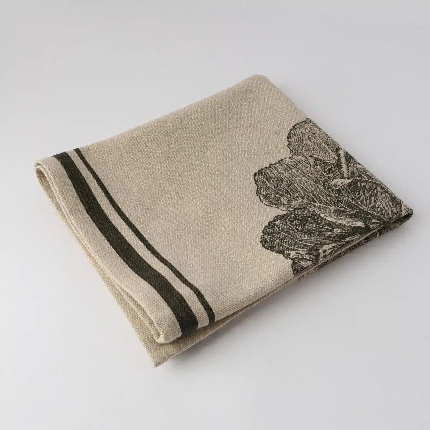 French Grainsack Tea Towel Cabbage
