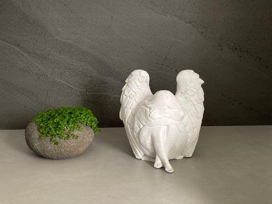 Wilde & Co Handmade Concrete Angel Statue