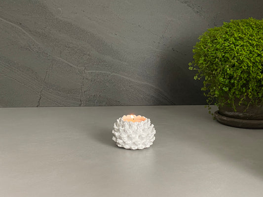 Wilde & Co Handmade Concrete Pinecone Tealight Holder