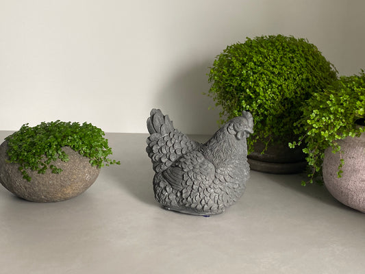 Wilde & Co Handmade Concrete Chicken