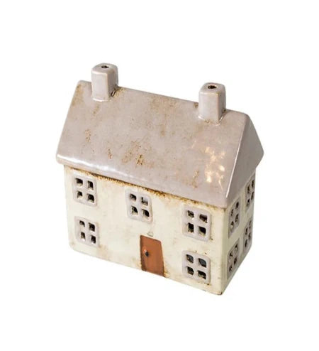 Alsace Tea Light Cottage Light Grey