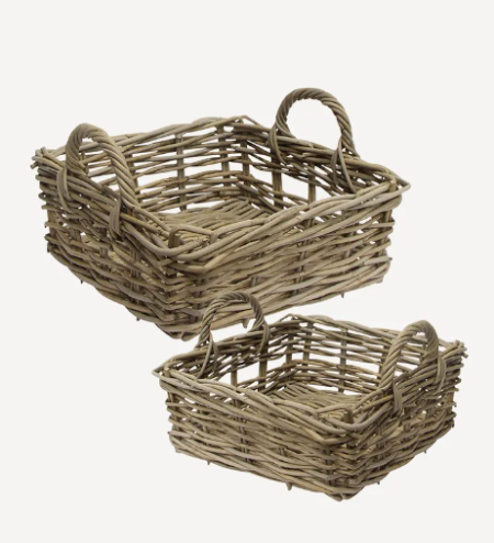 Grove Square Storage Baskets | Set of Two