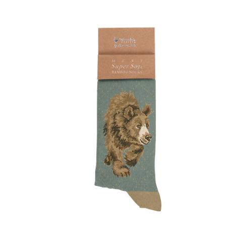 Wrendale Men's Socks Bear