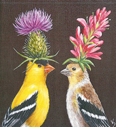 Paper Napkin - Cocktail - Goldfinch Couple