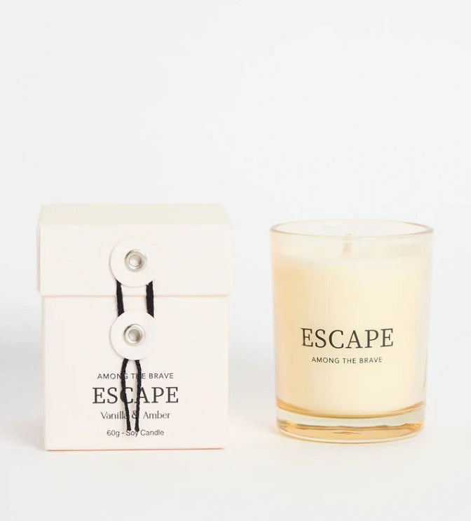 Escape Vanilla Amber 60g Soy Candle