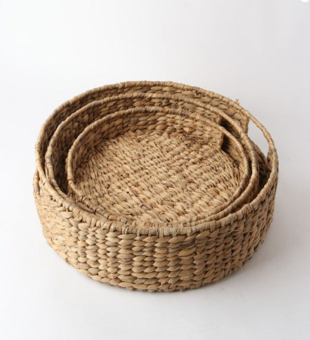 Water Hyacinth Set - 3 Trays Round