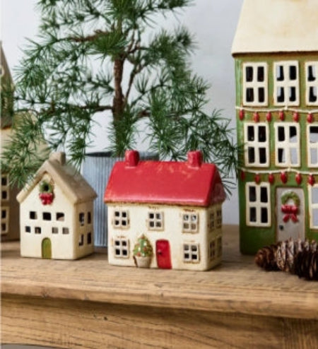Alsace Tea Light Villa Christmas Stone