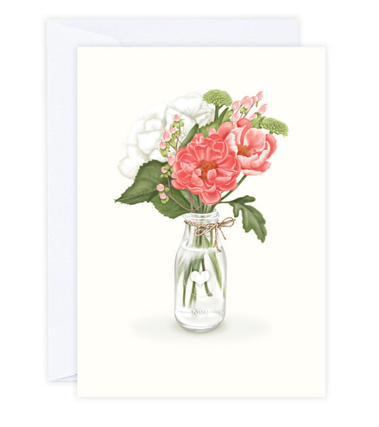 Peonies Greeting Card