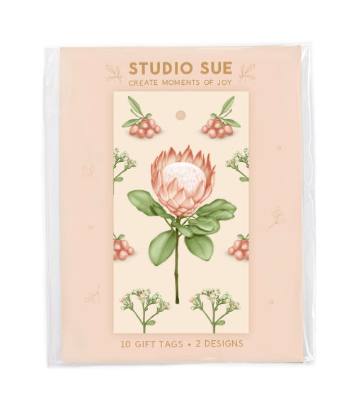 Protea- Gift Tags - Set of Ten