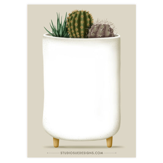 Mini Cacti Notepad