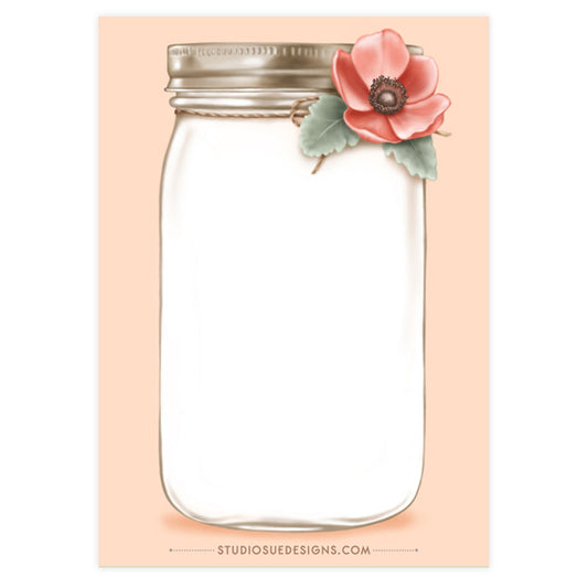 Mini Mason Jar Notepad