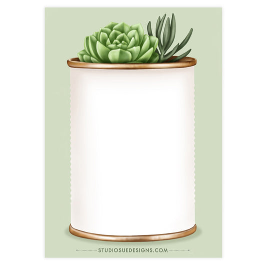 Mini Succulents Notepad