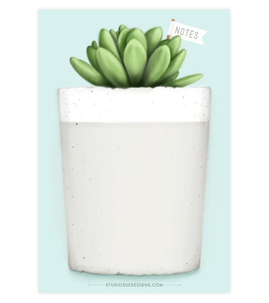 Concrete Planter Notepad