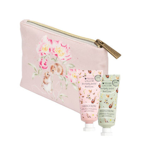 Hedgerow Hare and Mouse Mini Hand Cream Gift Pouch