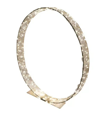 Vienna LED Wire Ring Wreath Standing 60cm