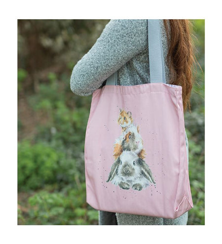 Wrendale Canvas Bag - Piggy in the Middle
