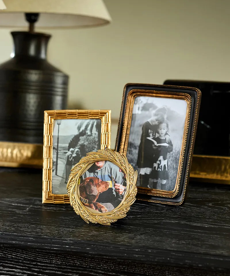 Beaded Photo Frame Black 5 x 7