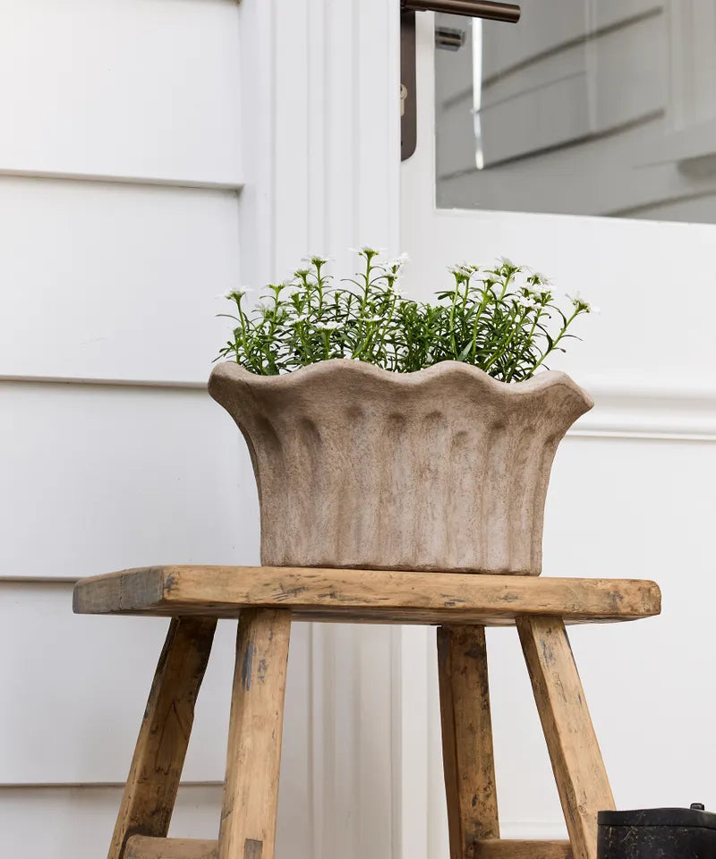 Terra Oval Fluted Planter Large