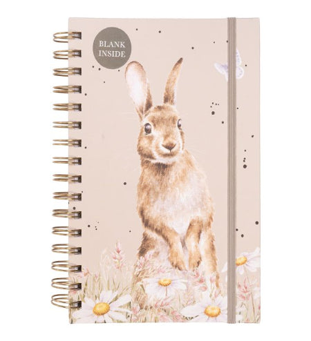 Wrendale Among the Daisies Rabbit Blank Notebook