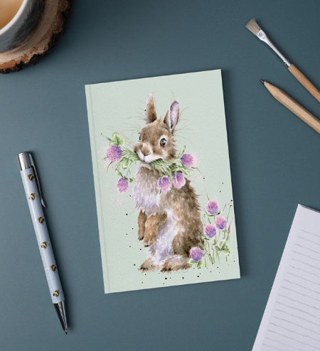 Wrendale Head Clover Heels Rabbit A6 Notebook