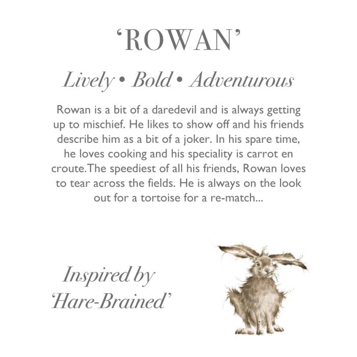 Wrendale Rowan Plush Rabbit