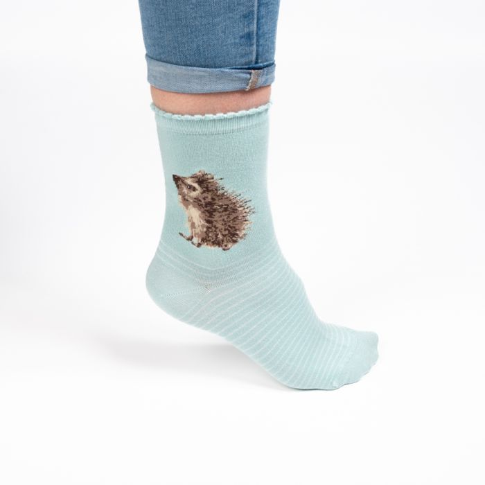 Wrendale Womans Socks - Hedghugs Hedgehog