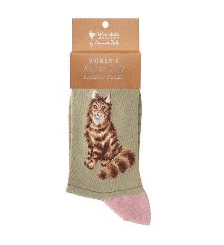 Wrendale Womans Socks - Feline Fabulous