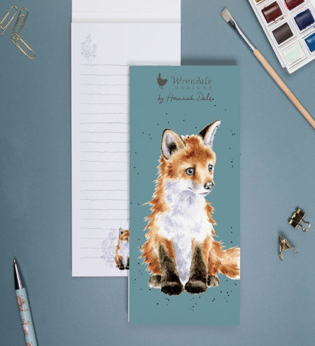 Wrendale Designs Magnetic Notepad - Contemplation Fox