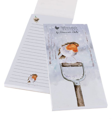 Wrendale Designs Magnetic Notepad - Jolly Robin
