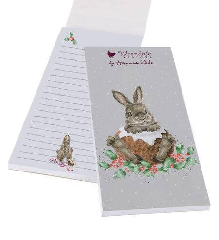 Wrendale Designs Magnetic Notepad - Little Pudding Rabbit